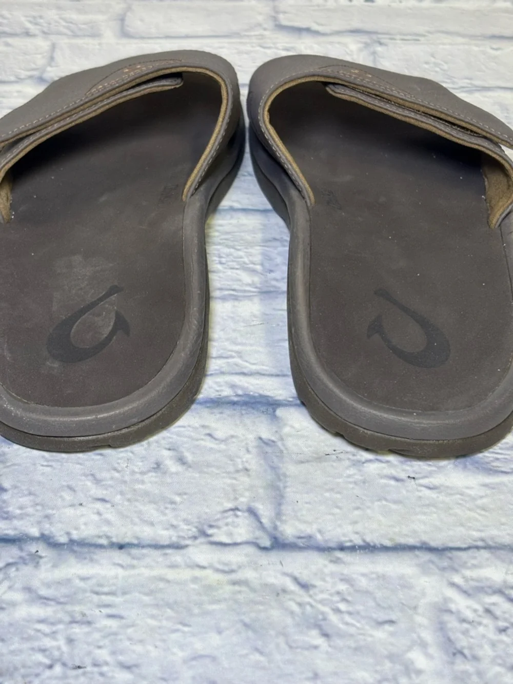 Olukai Nalu Men's Slide Sandals 10332-4848 Dk Java Size 12M